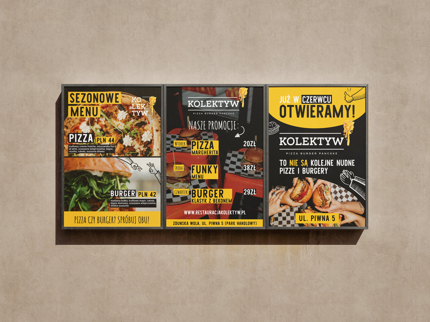 restauracja, plakaty promocyjne